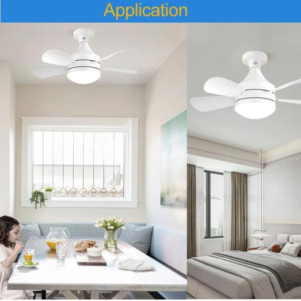 Fabrique en gros source de l'usine Lampe E27 Dimmable Socket LED Bulb 5 Blade Fan Light Led Bulb avec ventilateur