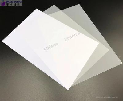 folha deestratificação MNI-3 do Inkjet do PVC do dragão branco de 0.15mm+0.46mm+0.15mm