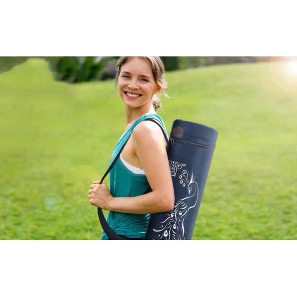 Full Zip Exercise Gym Carry Bag , Yoga Strap Bag Oxford Cloth With 2 Pockets