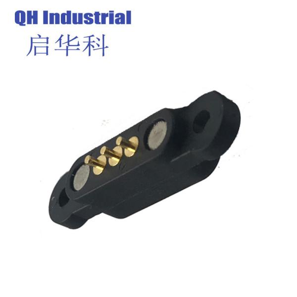 1 2 3 A  Waterproof Magnetic Pogo Pin Connector 2 3 4 5 6 Pins Spring Loaded Pogopin Male Female DC Power Socket Contact