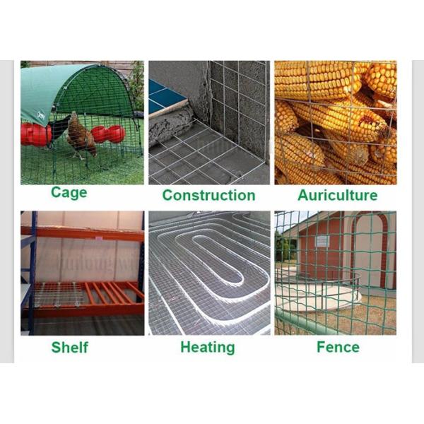 1/4 inch Building Material Galvanised Mesh Roll , Heavy Gauge Welded Wire Fence Panels