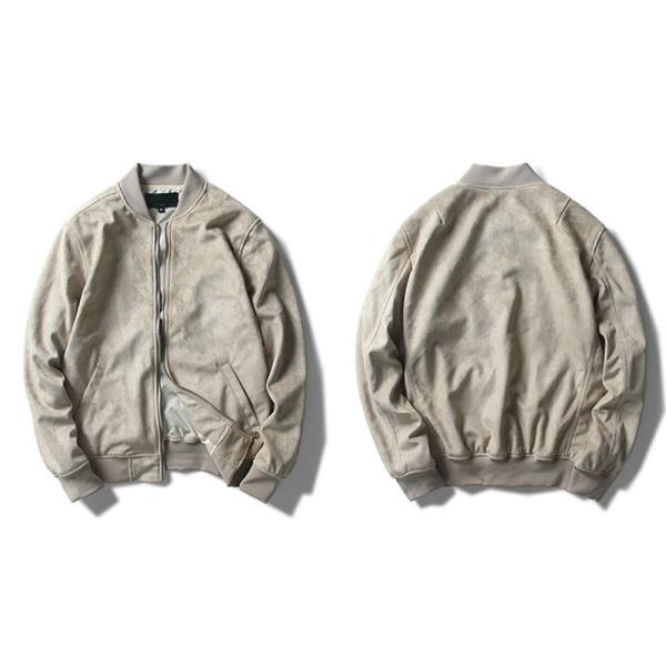Куртки бомбардировщика застежка-молнии кожи замши хлопка изготовленного на заказ логотипа изготовителя фабрики OEM причинные тонкие подходящие вверх