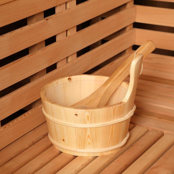 Pure Canadian Red Cedar Wooden Cube Sauna Outdoor Dry Sauna Room