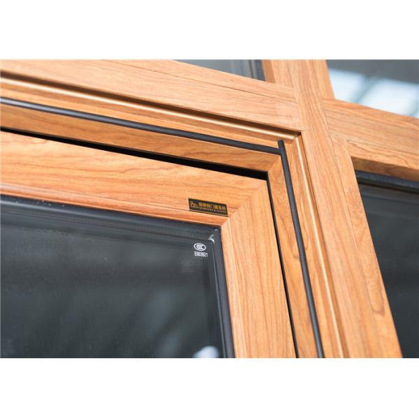 White up down Aluminium Glass Window Powder Coating Corrosion Resistant