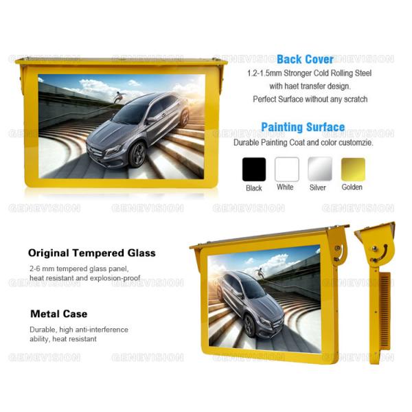 19 экран рекламы автобуса андроида WIFI 4G GPS LCD Signage цифров автобуса держателя крыши дюйма