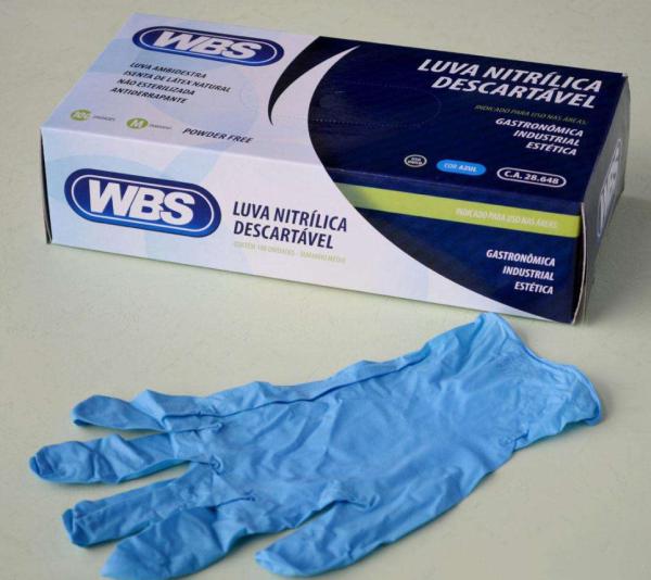 Blue Nitrile Examination Gloves , CE ISO FDA Certification Sterile Surgical Gloves