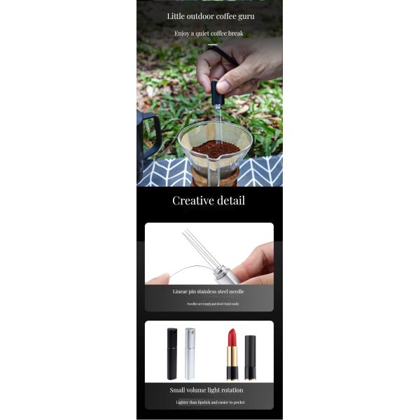 Modern 0.4mm Stainless Steel Needle Coffee Stirring Tamper for Precise Coffee Brewing