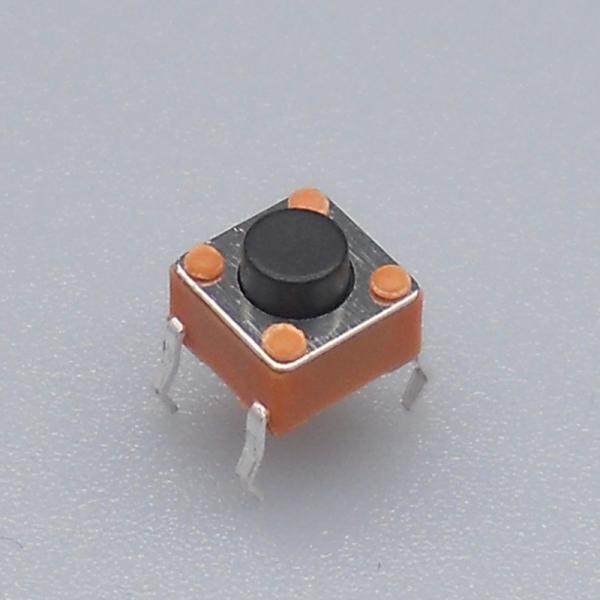 Black Miniature Push Button Switch Blue House Momentary Operation Type