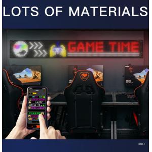 Matriz LED Flexible con Conexión Bluetooth 52.36x7.56 pulgadas, Material PU FPCB, Control Remoto