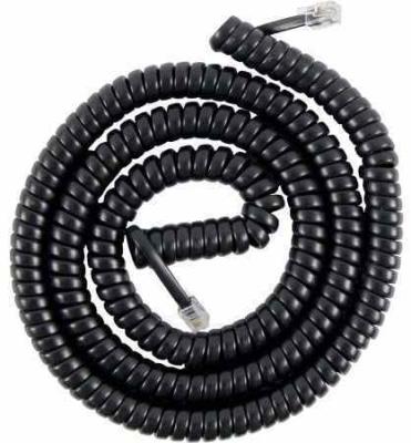 Cordon de combiné téléphonique spiralé - RJ9/RJ10 vers câble d'extension RJ9 pour téléphone fixe, téléphone de bureau et système PBX de bureau