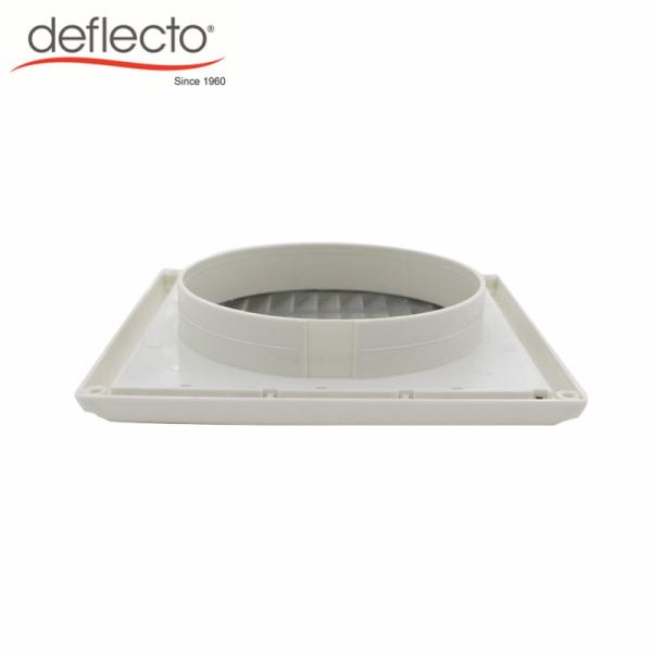 4 Inch 100mm Plastic Dryer Vent Cap Fixed Louver Cover With Nylon Mesh