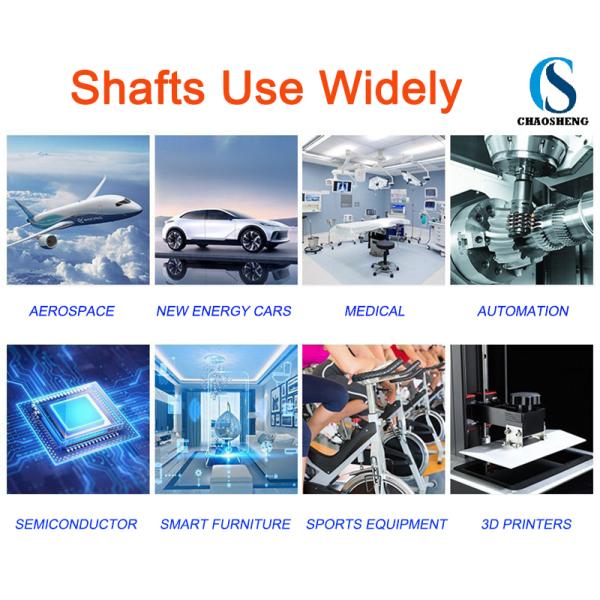 Broaching 316SUS Hardened Stainless Steel Shaft 5 Axis Machined Parts