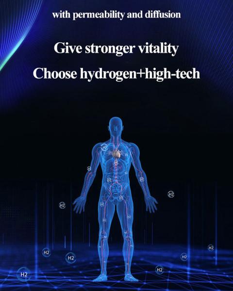 Dispositif intelligent d'inhalation d'hydrogène de 1800 ml/min avec revêtement en platine