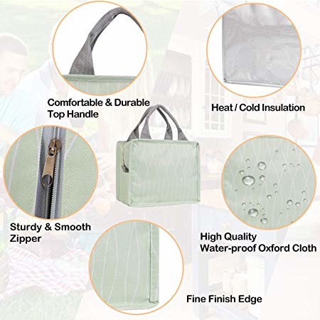 Cute Insulated Cooler Tote Bags For Men Or Woman 9 Lx 4.5Wx 7.5H Inch