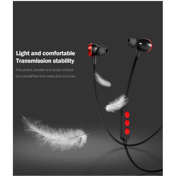 Oval Shape V5.1 Wireless Stereo Earphone 15m Sports Neckband Headphones