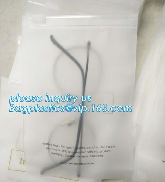 printing waterproof frosted pvc plastic bra bag,vinyl EVA PVC travel apparel package storage bag zip slider with string