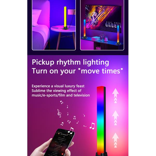 Rgb Computer Desktop Background Light Led Bluetooth Music Sensor Light