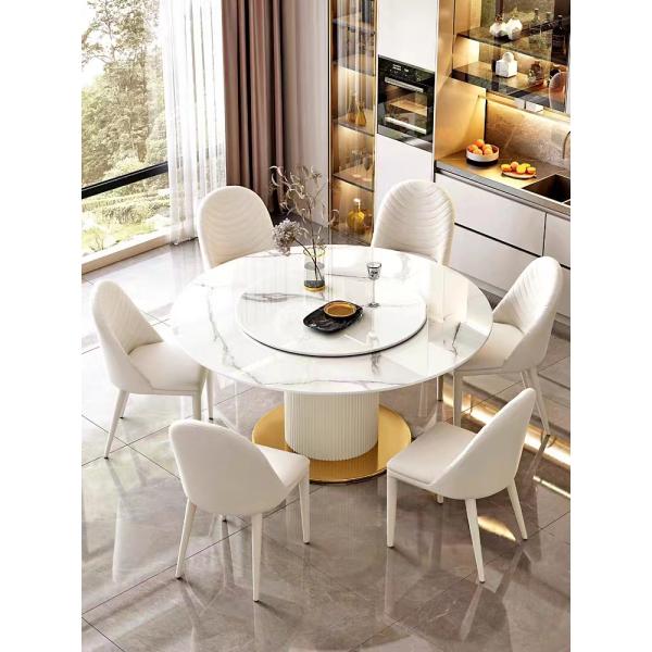 Creative Rock Plate	Luxury Hotel Furniture Rotating Round Table Chairs