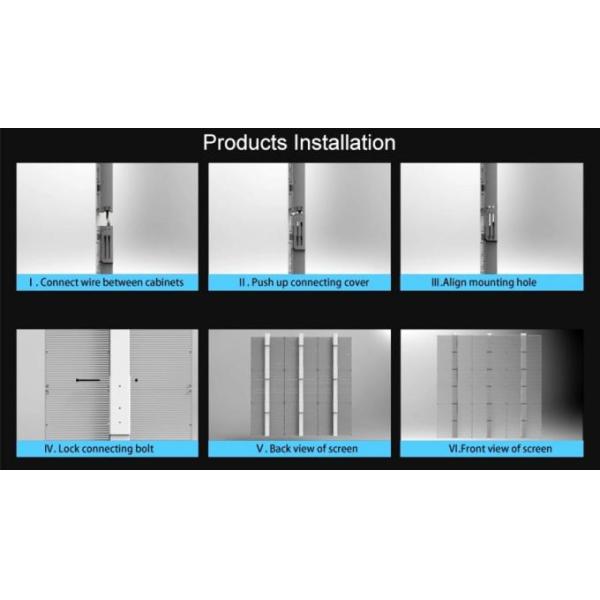 SMD1921 Transparent Glass LED Display 1R1G1B For Clothing Store