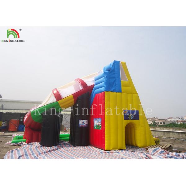 Защищая чистые водные горки бассейна красного цвета раздувные для задворк ЭН14960 ЭН71