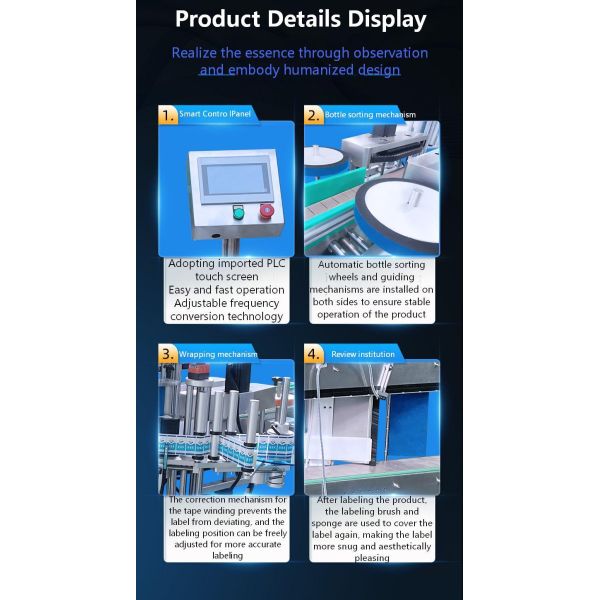 Fully automatic single side labeling machine, dishwashing detergent flat bottle labeling machine CH-901 porcelain cleaning labeling machine