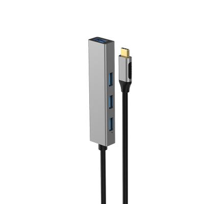 Hub USB 3.0 Type C 4 ports avec câble d'extension USB