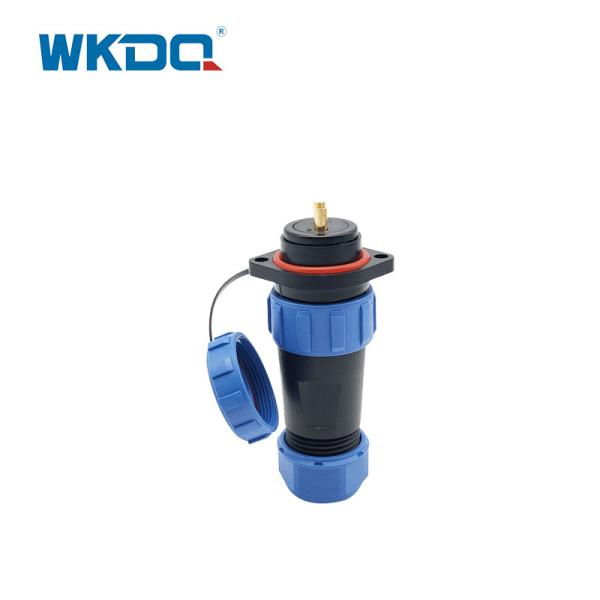 IP68 rosqueou o soquete que da tomada o conector impermeável Wk21 flangeia Mateable subaquático plástico