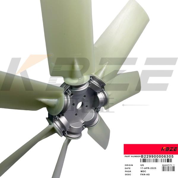 CLG922E SY215 XE215 EXCAVATOR B229900006305 FAN BLADE 4H 7B FOR CUMMINS 6BT5.9 INDIA