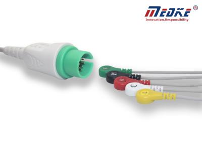 Um cabo paciente de Spacelabs ECG dos Leadwires do IEC 5 da pressão da parte 17pin