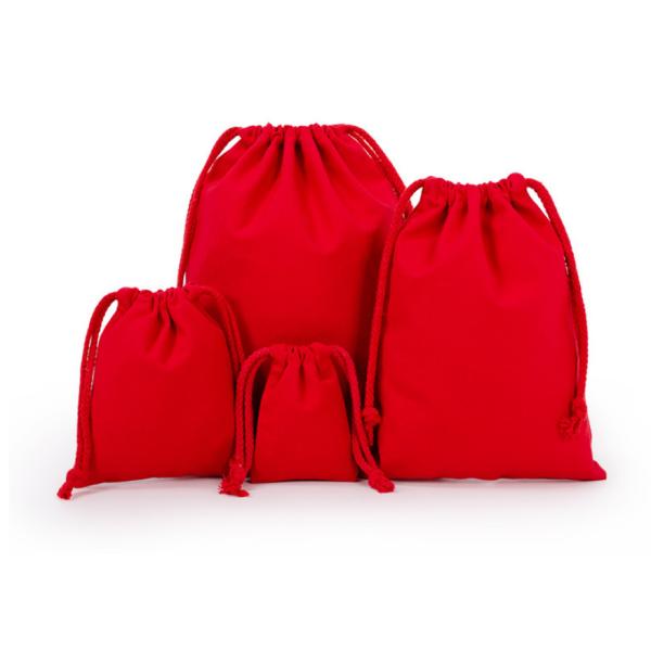8oz Natural Unbleached Cotton Small Muslin Drawstring Bags 13x16cm