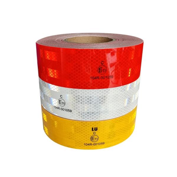 Conspicuity PET White Yellow Red Vehicle Truck ECE Reflective Tape