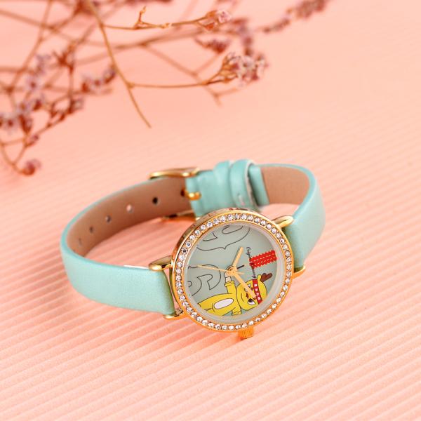 дети 27мм дети розовый Сали водонепроницаемый дети смотрят 3АТМ кожаный мультфильм на заказ