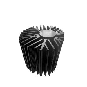 6063 Electrophoresis Aluminum Heat Sink Fins Screw Mount