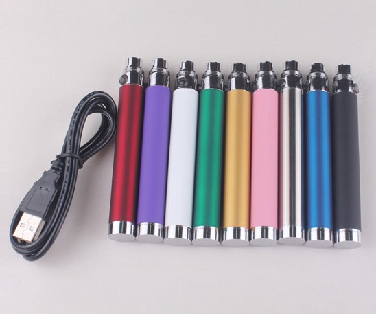 eGo USB passthrough battery for electronic cigarette 650mah 900mah 1300mah
