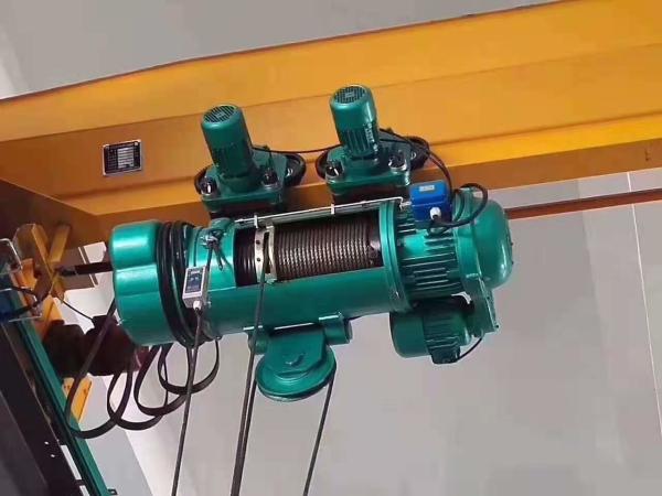 2 Lifting Speeds Small Electric Wire Rope Hoist 500kg MD1 Type Pendant Control