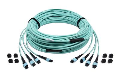 OM3 12/24/48 curvatura Insenstive da manutenção programada do cabo 5M Length da fibra do núcleo MTP MPO