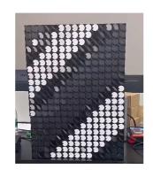 Indoor Outdoor Metal Disc Flip Dot Module 30mm Blade 5*7 for Subway Station