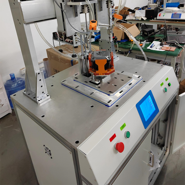 Auto Screw Pneumatic Feeder Floor Type Multi Axis Automatic Screw Locking Machine with Double Screw Head and Rotary Table Auto Screwdriver Machine