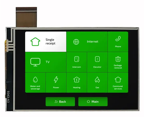 4 Inch 480x800 Resolution IPS Full Viewing Angle TFT LCD Touch Screen with RTP Touch Function
