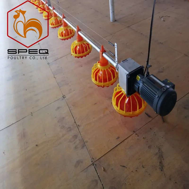 Quick Cleaning Automatic Pan Feeding System For Broiler Poultry Farms