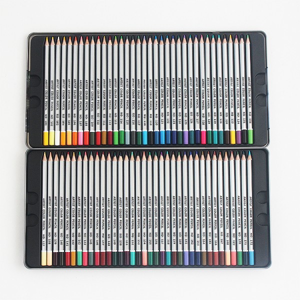 Luxury Low Price School Wooden Colour Pencil 72 Color Pencils Set