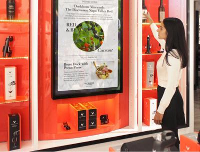 Advertisement Video Interactive Display Board 6 - 16GB Memory 500 Cd/M2 Brightness