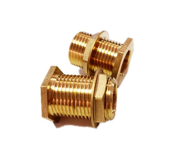 1/2 Female NPT 3/4 Male GHT Solid Brass Water Tank Connector Bulkhead Fitting