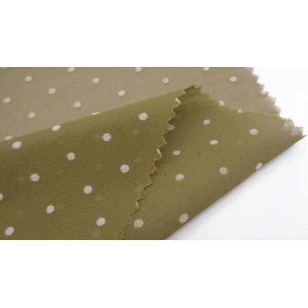 100% Polyester Cut Flower Dot Plush Chiffon Clothing Fabric 62G 75DX75D