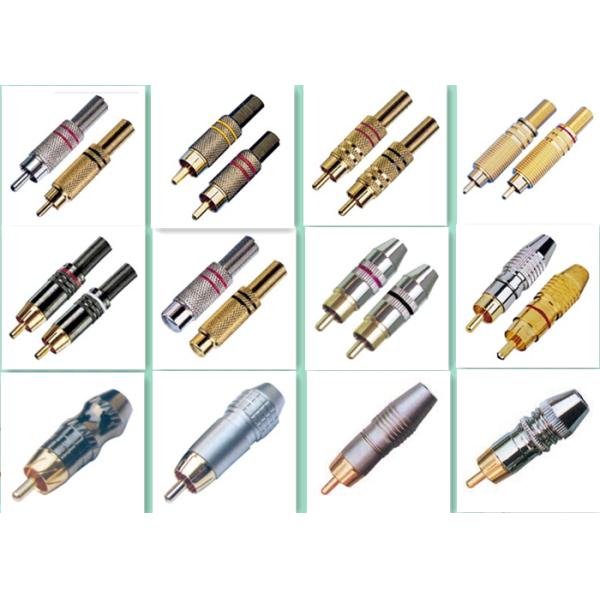 Durable Sinowell RCA Male Plug Solder Audio Video Cable Connector OD 6.5mm