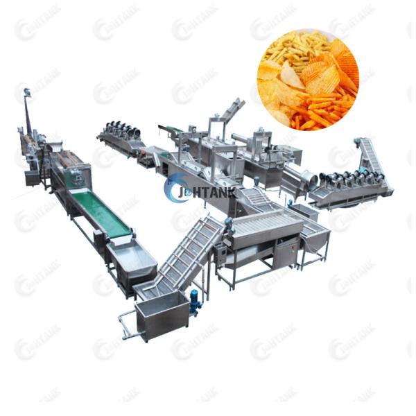 500kg/H Full Automatic Frozen French Fries Production Line Snack Food Making Line