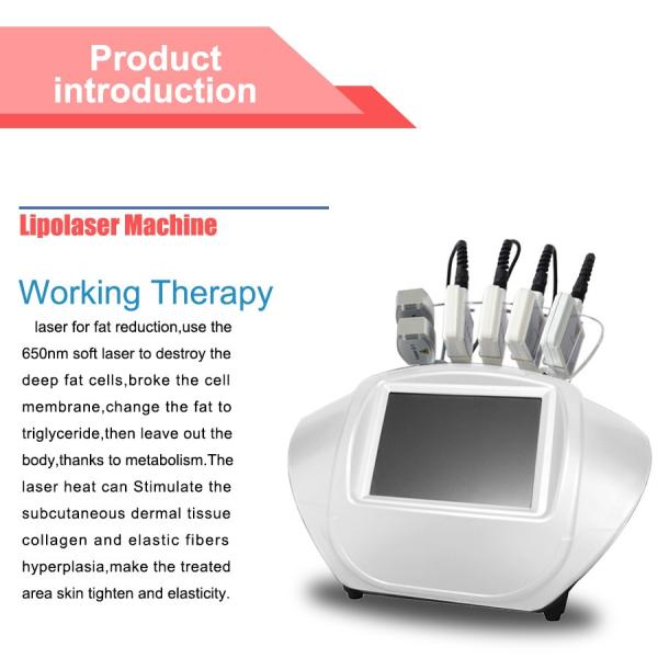 Laser portátil do lipo do diodo para o corpo que dá forma, 3 em 1 máquina de corte gorda do laser