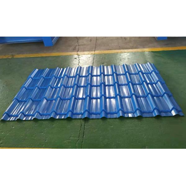 RAL5005 Single Blue AZ100 Pre-Painted Galvalume Steel Metal Roof Tile Wall Cladding PPGL Color Coated Aluzinc Steel