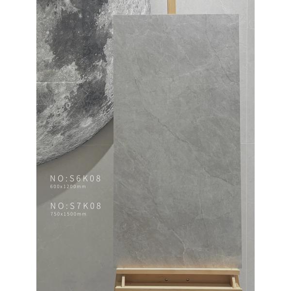 Grade AAA Stain-resistant and Antibacterial Grey Matt Porcelain Tile 750x1500mm For Living Room and Bathroom