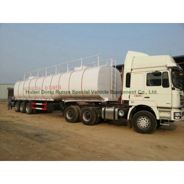 50Ton liquid Asphalt Tanker Semi-trailer with 2TBL45P BALTUR Heating and Insulation